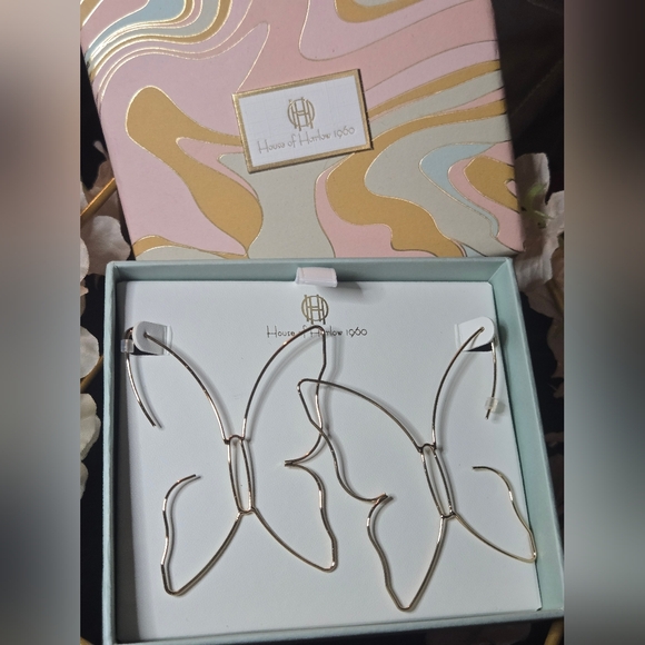 NIB House of Harlow 1960 Butterfly Earrings - Picture 2 of 2